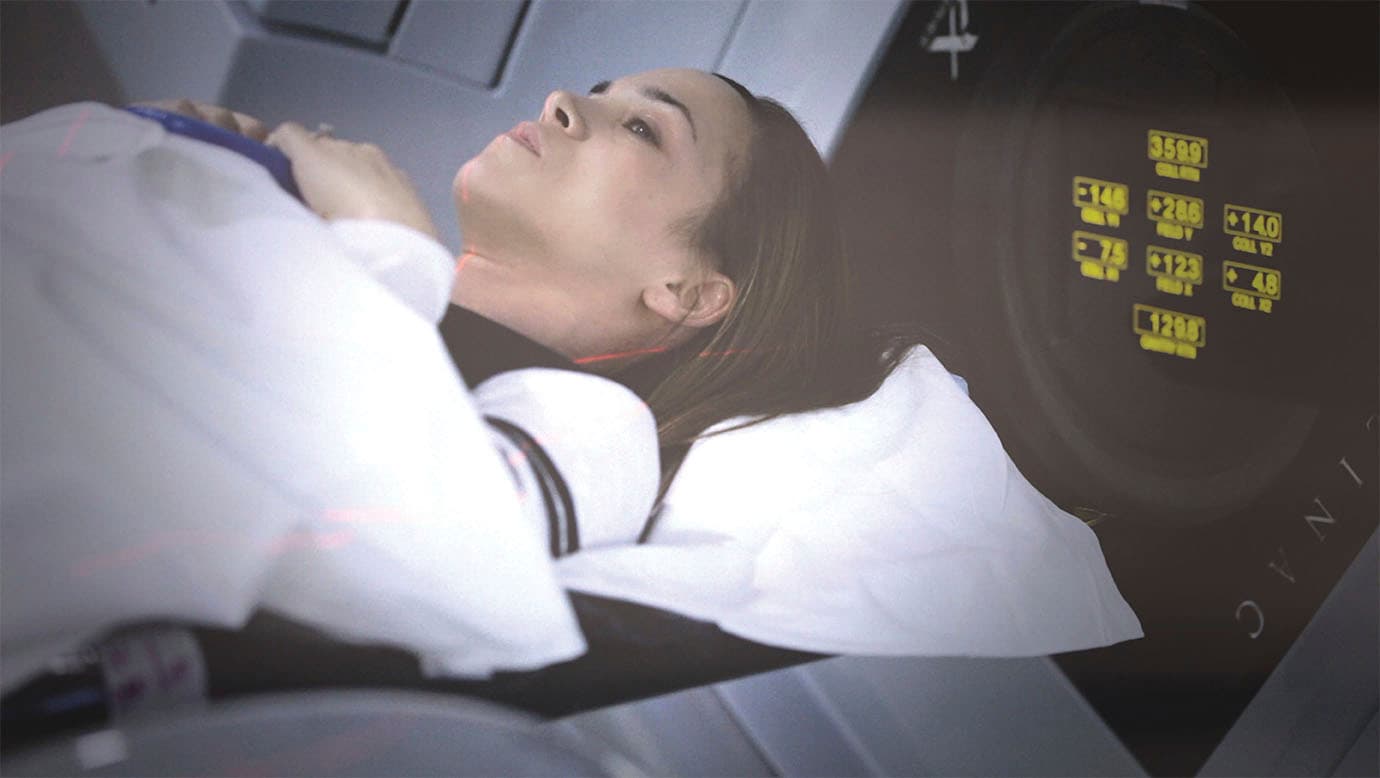 Kelly during radiation